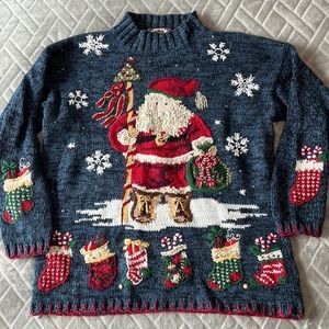 Mock Neck Christmas Sweater